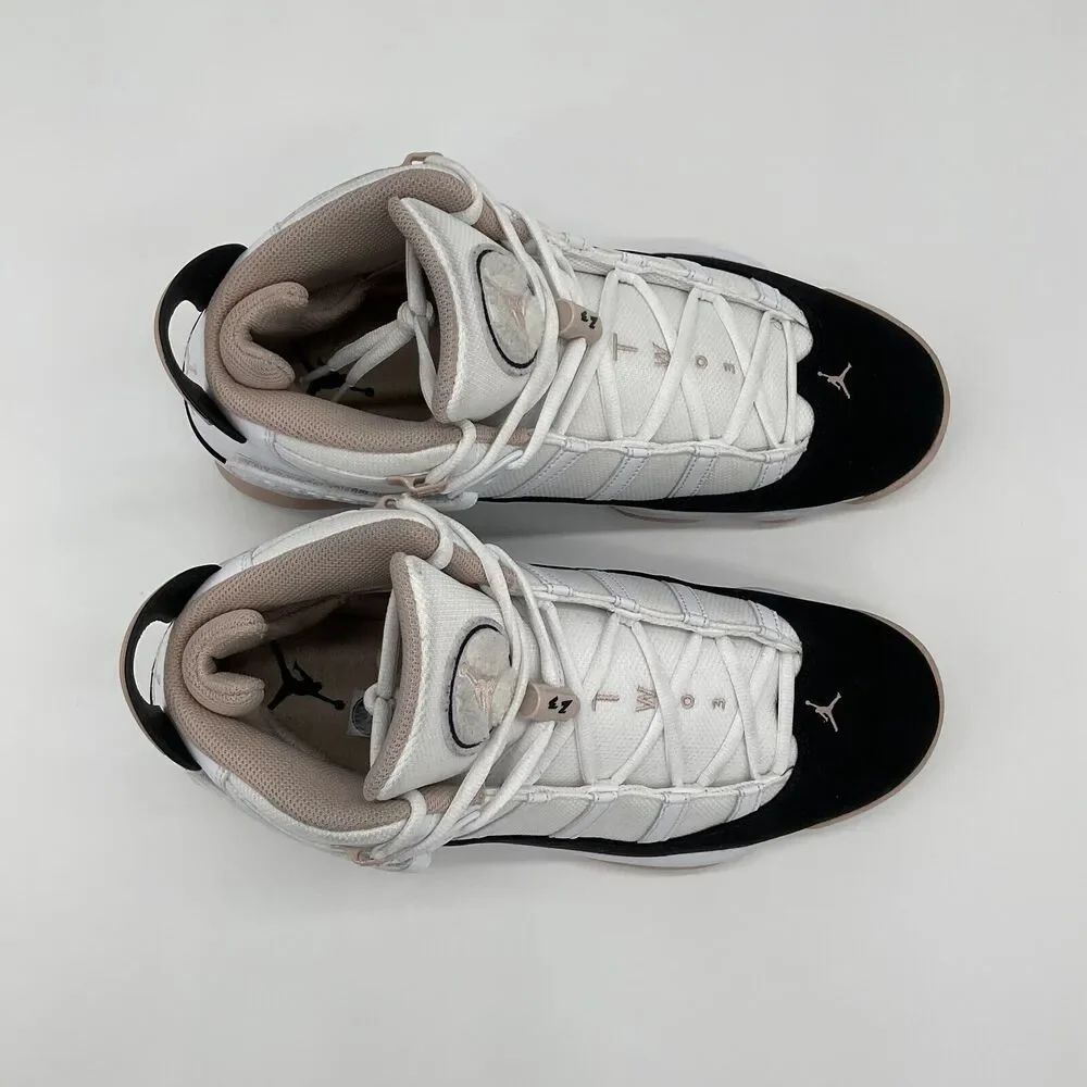 Jordan 6 Rings Mens Size 11.5 White Black Fossil Stone Basketball Shoes Sneakers